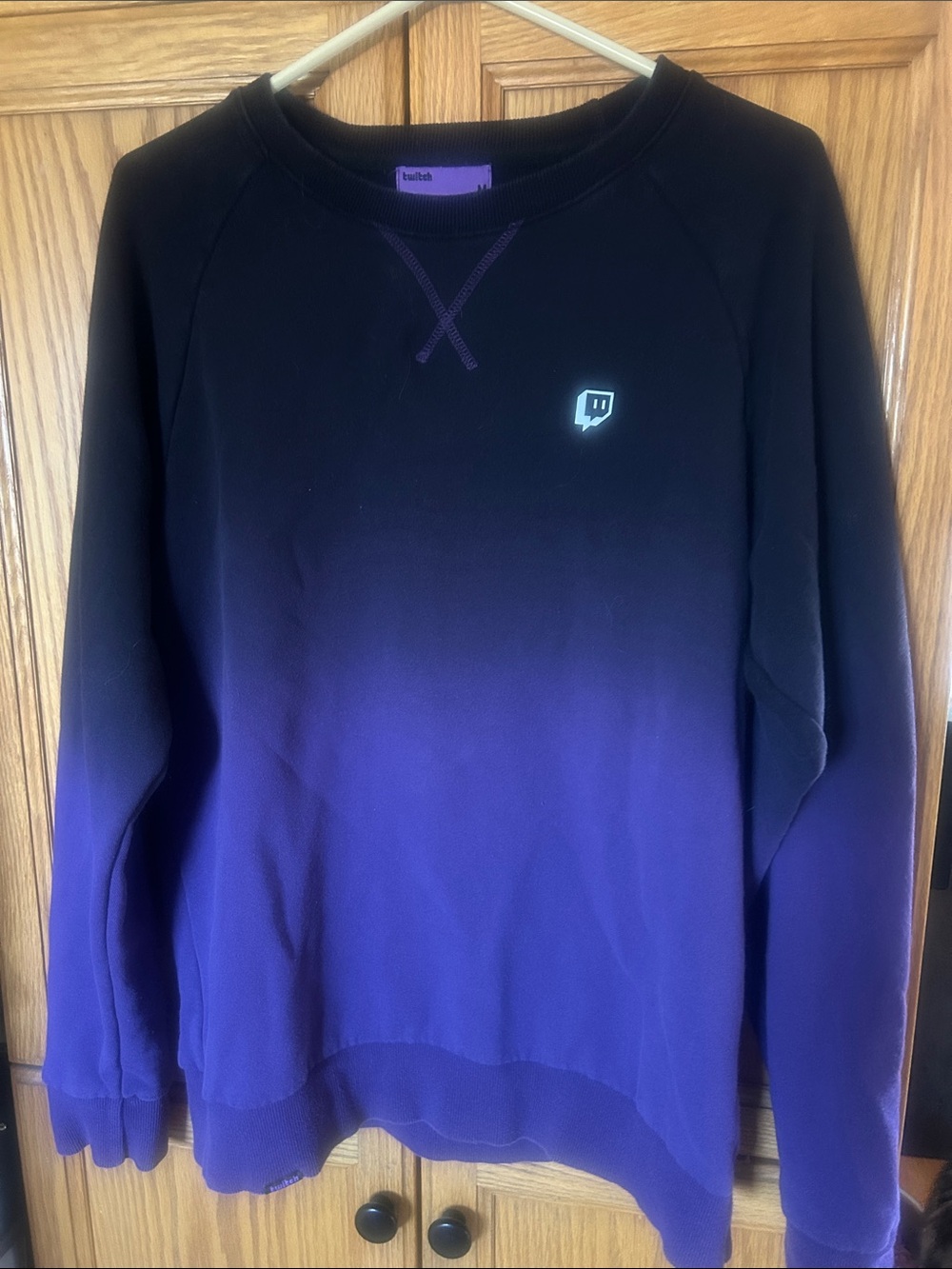 Twitch Ombre Black to Purple Crewneck Sweatshirt